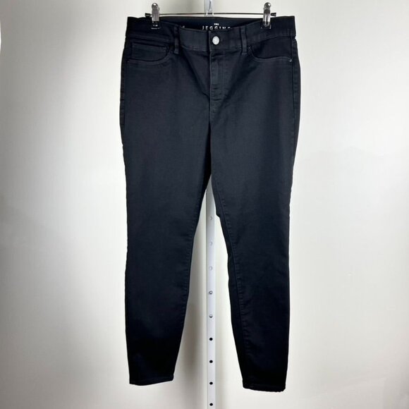 WHBM Mid-Rise The Jegging Black Stretchy Pants Size 10 Flattering Jeggings - Picture 2 of 14